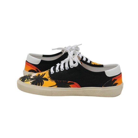 Saint Laurent Mens Palm Tree Skate Low Top Sneakers EU43.5 US10.5 Sunset Yellow - Picture 5 of 7